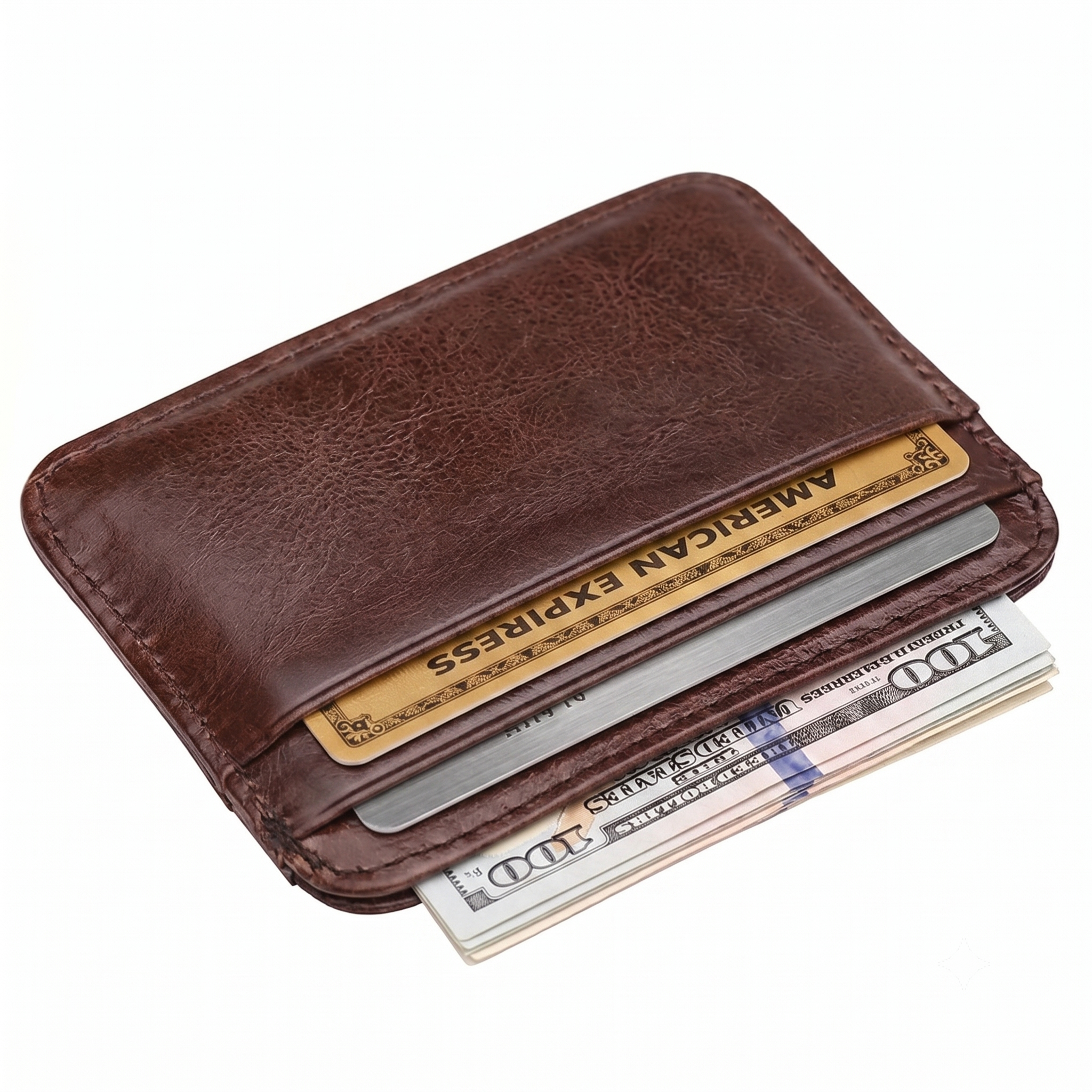 The Vintage Minimalist Leather Card Holder