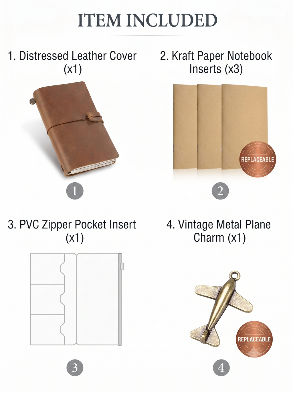 Classic Cowhide Notebook