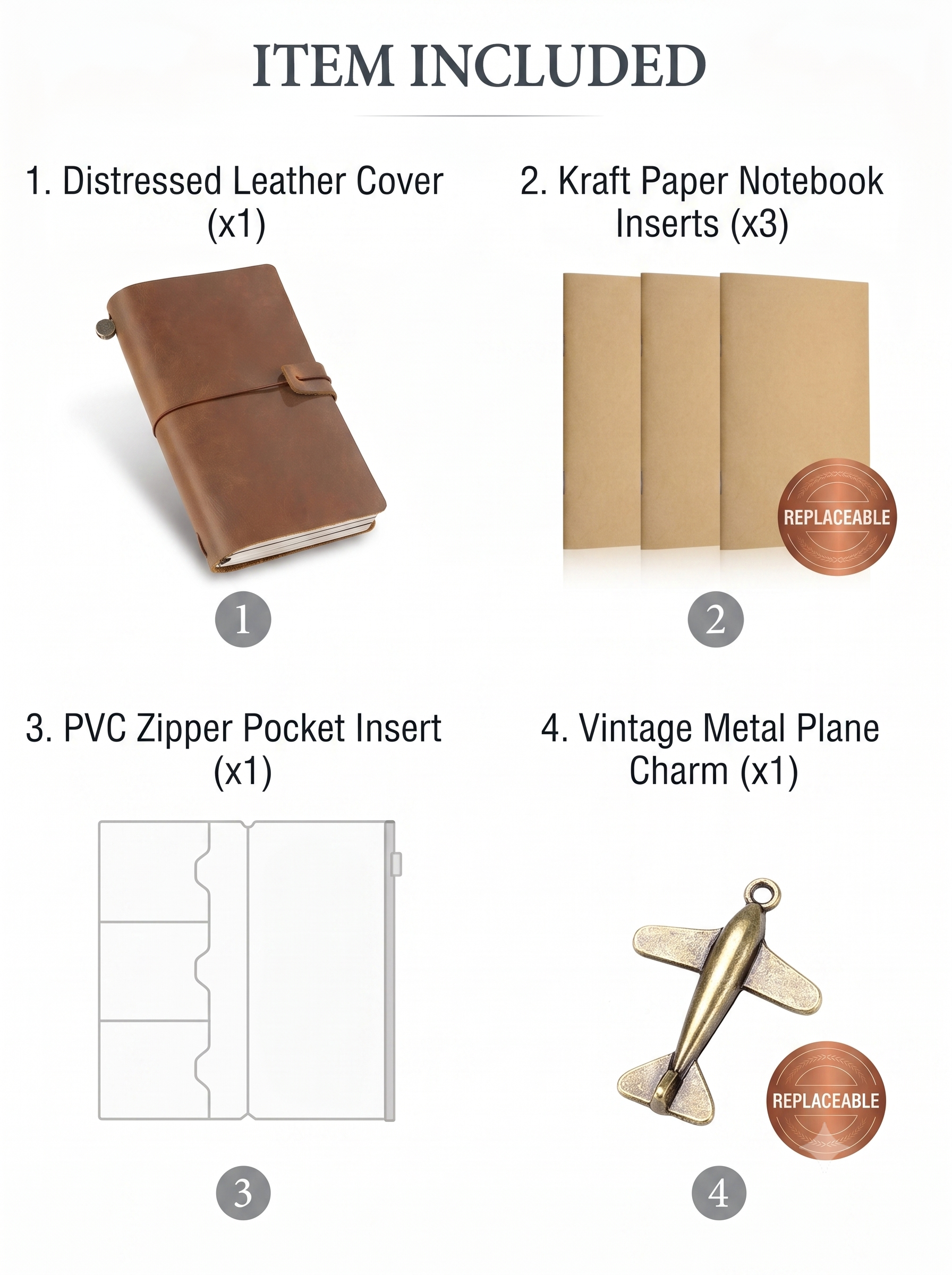 Classic Cowhide Notebook