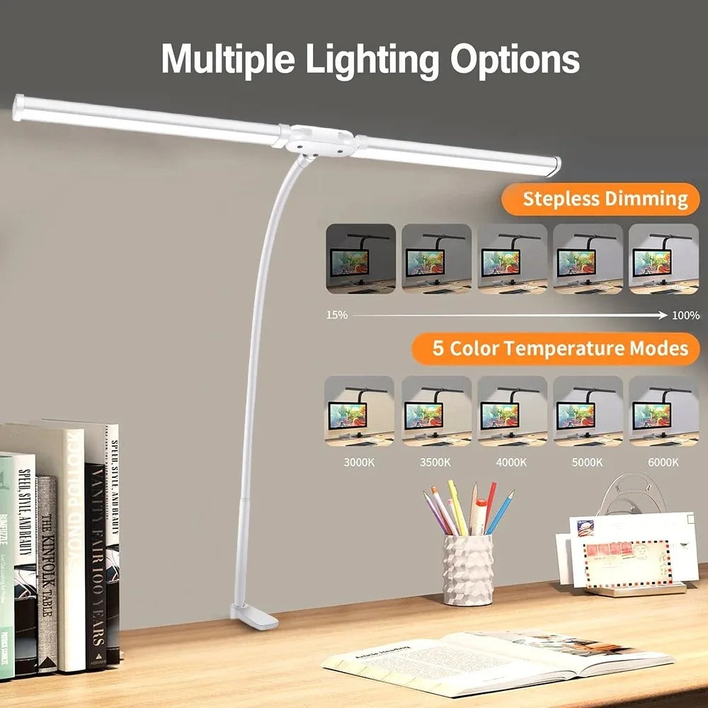 Dual Head LED Desk Lamp