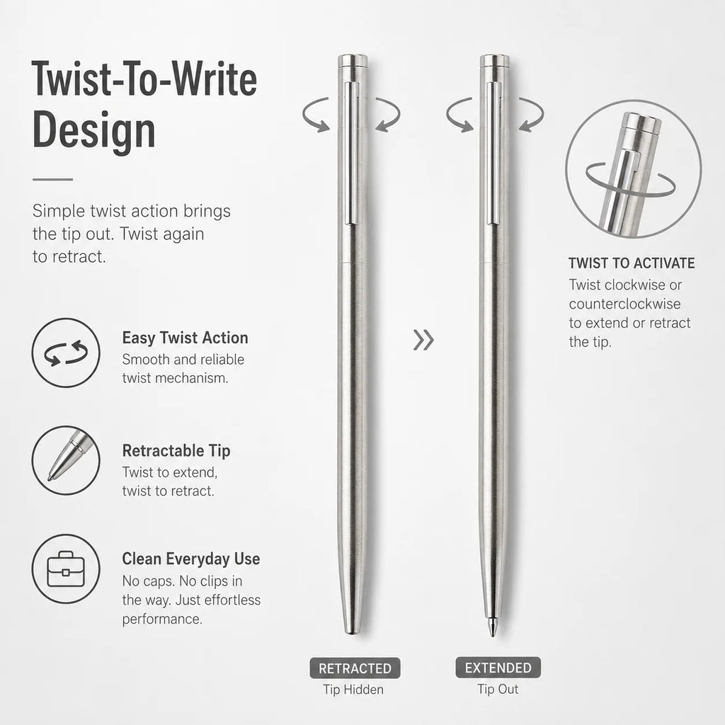 Premium Twist-Action Metal Ballpoint Pen