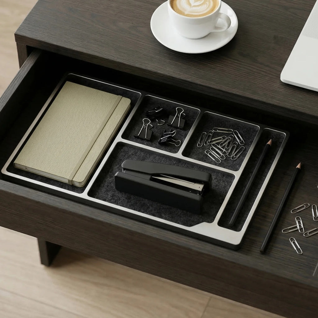 Minimalist Aluminum Desktop Tray