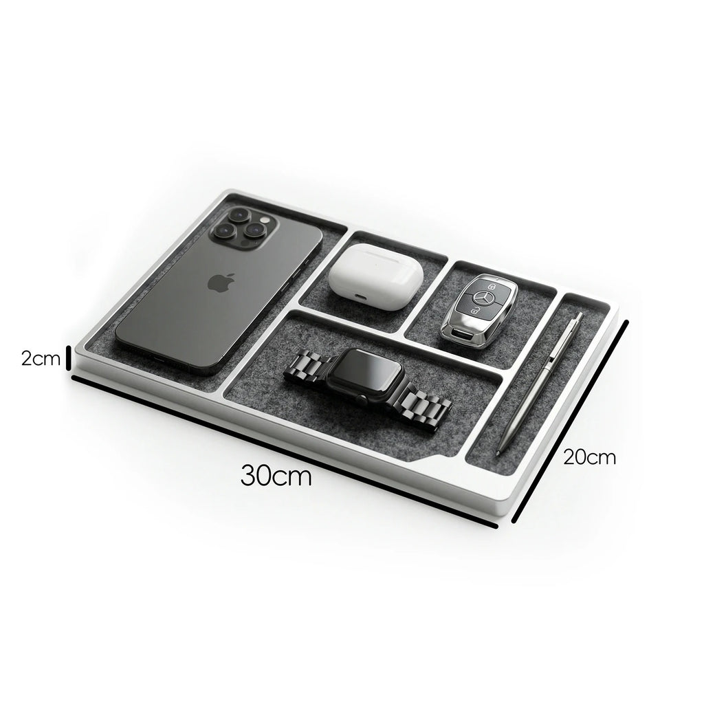 Minimalist Aluminum Desktop Tray