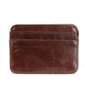 The Vintage Minimalist Leather Card Holder