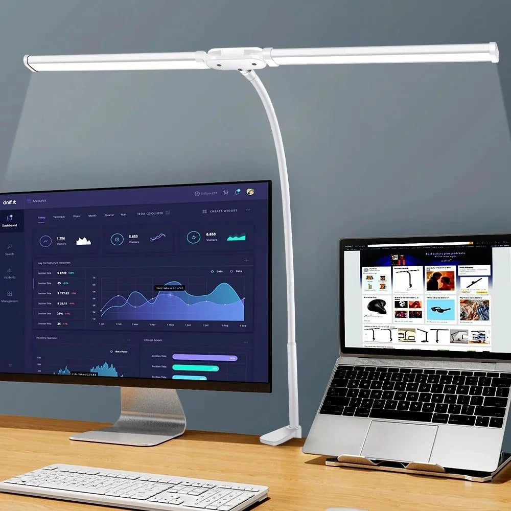 Dual Head LED Desk Lamp
